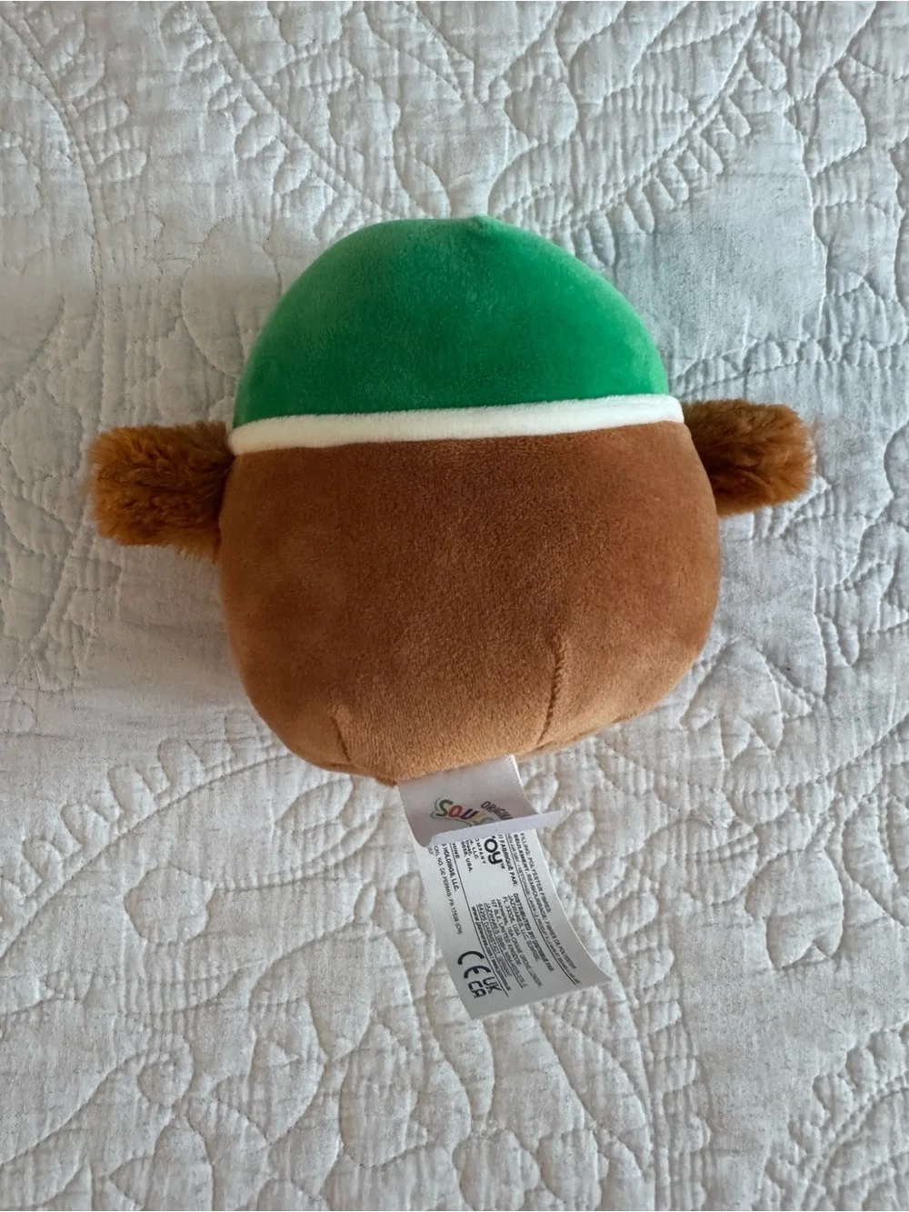 Swishy Green-Top Brown Plush Mallard Duck Stuffy Toy